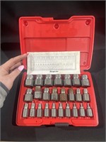 Snap on screw extractor set