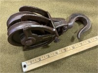 All steel two wheel pulley