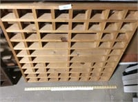 Large wood display rack