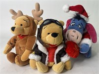 (3) VTG The Disney Store Plush - Pooh & Eeyore NWT