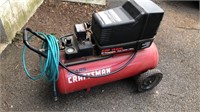 Craftsman portable air compressor, 110vac, runs
