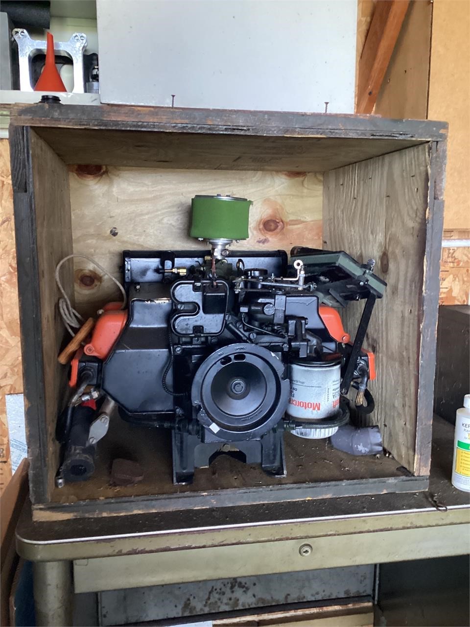 Military standard engine in crate