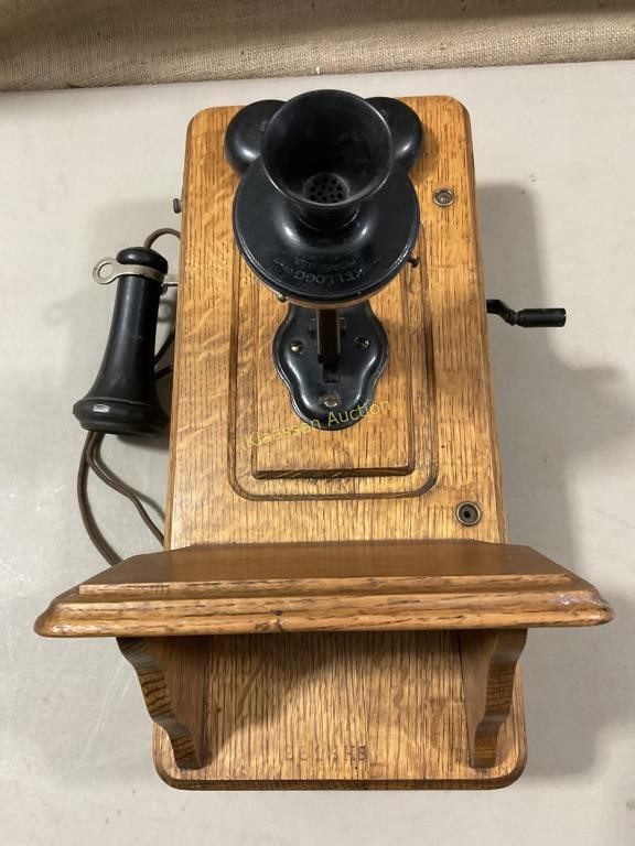 Authentic wall crank telephone