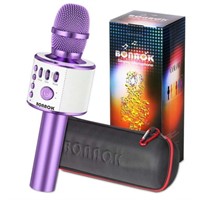 BONAOK Bluetooth Karaoke Mic  3-in-1 Handheld for