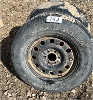 2 Tires (P275/65R18 on 6 bolt rim & LT235/85R16