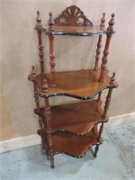 VICTORIAN STYLE 4-TIER WOODEN DISPLAY SHELF