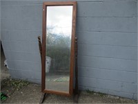 Full Length Wooden Framed Mirror