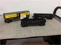 2 Lionel train cars & Rutland train car