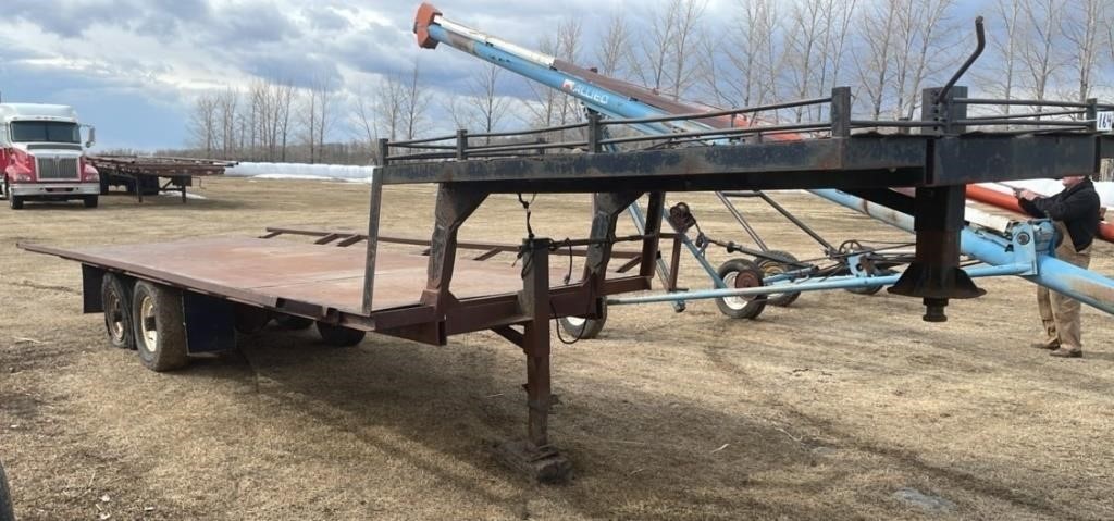 Homebuilt 20' 5th Wheel Gooseneck Hay Trailer