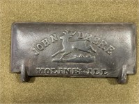 John Deere cast iron toolbox lid