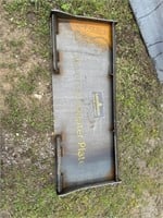 WELD ON PLATE FOR SKID STEER