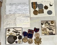 Military medals / pins from Clark Gasser & Emmett