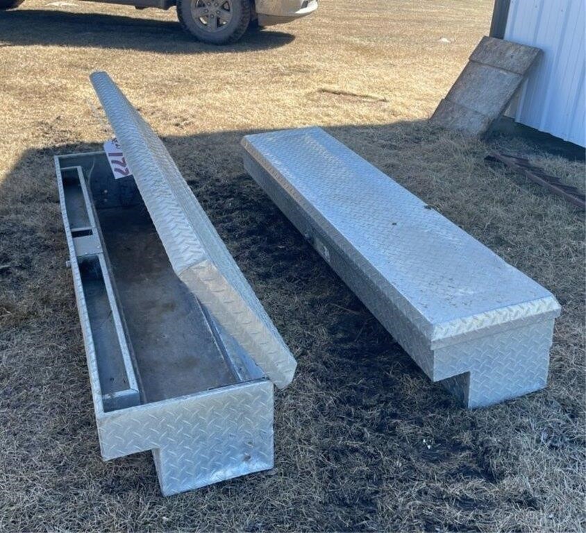 (2) Aluminum Side Mount Truck Boxes. 6ft Long