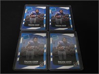 Lot of 4 Dalvin Cook Rookie Cards