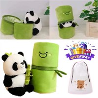 Adult  Joyivity 2 in-1 Panda & Bamboo Plush Toys