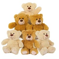 LotFancy Teddy Bear Stuffed  6 Pack 10"