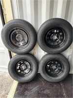 NEW SET OF 4 ST205/75/15 TRAILER TIRES