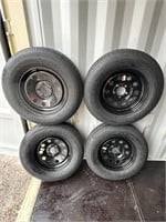 NEW SET OF 4 ST205/75/15 TRAILER TIRES