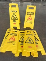 Bid X7 Caution Wet Floor Signs