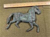 Vintage horse sculpture, metal.