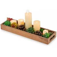 16x4.7x1.7" Farmhouse Decorative Tray