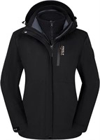 3-in-1 warm jacket, Size L, Black