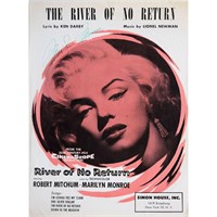 The River Of No Return Marilyn Monroe signed Sheet