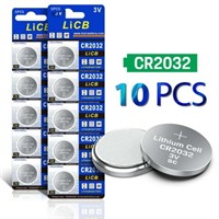 10PCS Lithium Batteries CR2032 3v