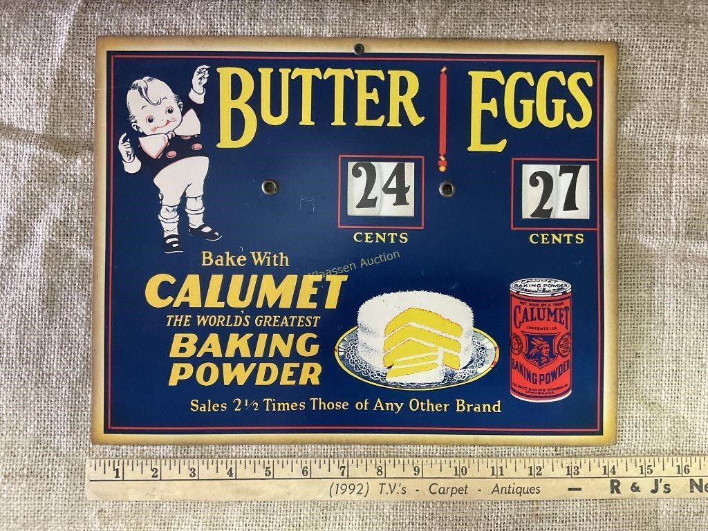 Calumet Baking Powder sign