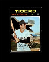 1971 Topps #154 Cesar Gutierrez EX-MT to NRMT+