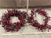 Christmas wreath and garland.