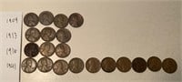 (4) 1909 NM(3) 1913 D(3) 1916 NM(10) 1941 Pennies