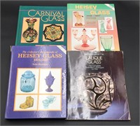 Carnival, HEISEY, Lalique Glass Books (4)