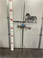 Vintage Lightning Rod / Weathervane with tin horse