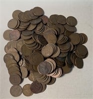 (200) Assorted Dates&Mints Wheat Pennies
