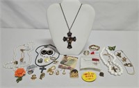 Pins, Earrings, Necklaces & More
