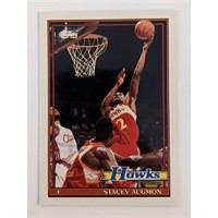 Stacey Augmon Hawks Topps Basketball Card