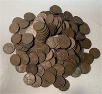 (200) Assorted Dates&Mints Wheat Pennies