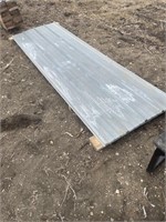 6 pieces of 10 foot used galvanized tin