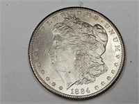 1884 Carson City Morgan Silver Dollar Coin