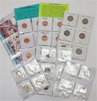 Collection of Coins, Medallions & Baseball Cards