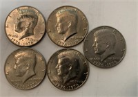 (5) 1776-1976 D Kennedy Half Dollar