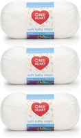 Red Heart Soft Baby Steps White Yarn - 1Pack