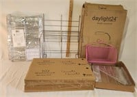 Daylight24 Lamp (new in box), Acrylic Shelf