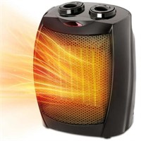 One Size  KISSAIR Compact 1500W/750W Space Heater