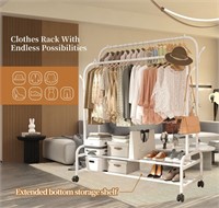 Sturdy Metal Double Rodding Clothes Rack