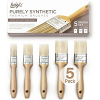 1 1.5 2in  Luigis Wooden Paint Brushes for Paintin