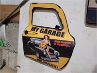 My Garage, My Rules Metal Sign