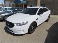 2013 FORD TAURUS POLICE INTERCEPTOR   WHITE