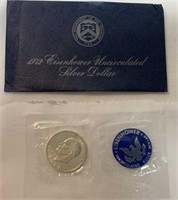 1972 S Uncirculated Eisenhower Silver Dollar
